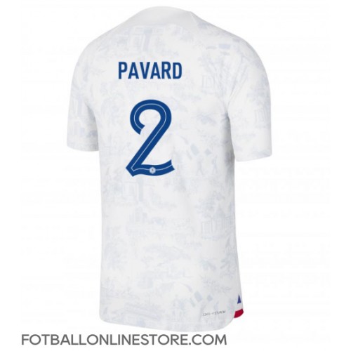 Billige Frankrike Benjamin Pavard #2 Bortetrøye VM 2022 Kortermet